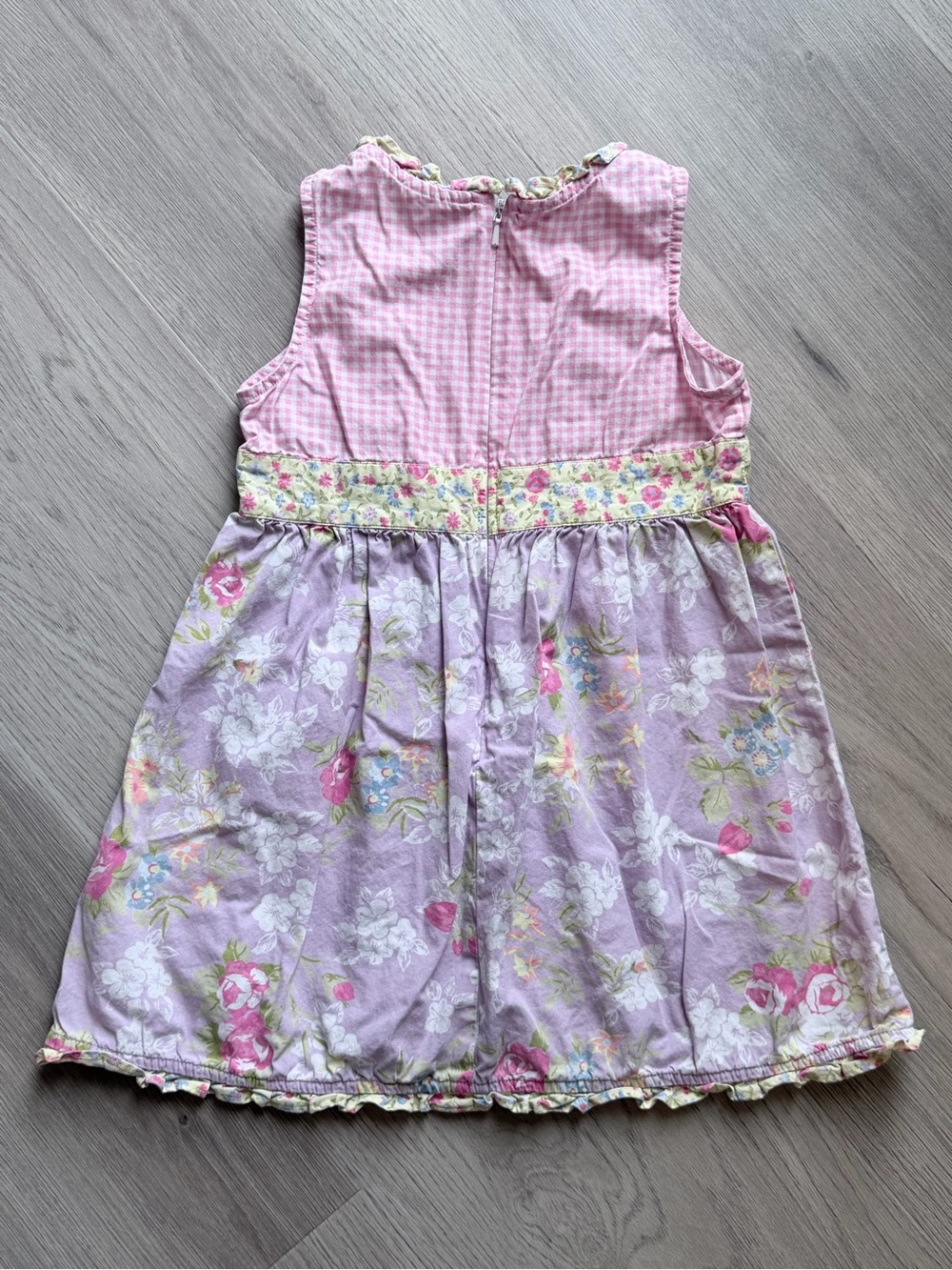 Hanna Andersson Ruffle Sundress - Pink/Purple (size 100 or US 4) - Picture 2 of 4